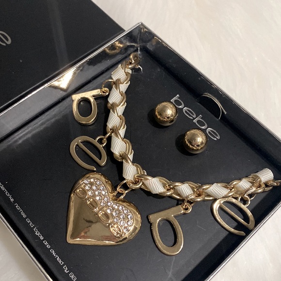 Bebe Earrings and Necklace Set NWT Excellent Condition - Picture 10 of 10